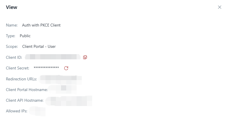 View OAuth Application